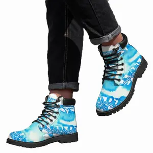 Men Calligraphic Landscape 009 Mid Top Boots