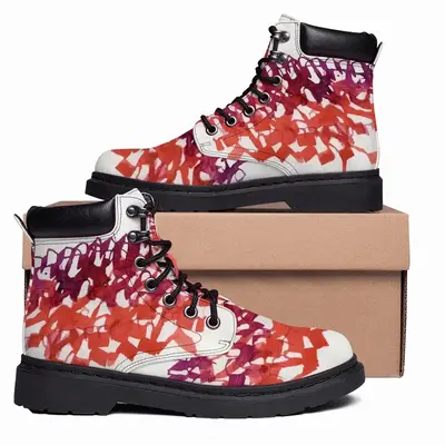 Men Calligraphic Landscape 003 Mid Top Boots