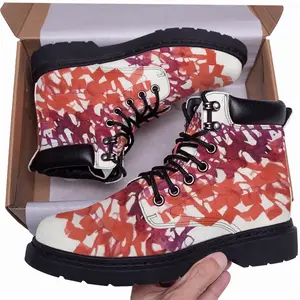 Men Calligraphic Landscape 003 Mid Top Boots