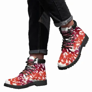 Men Calligraphic Landscape 003 Mid Top Boots