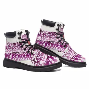 Men Calligraphic Landscape 004 Mid Top Boots