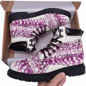 Men Calligraphic Landscape 004 Mid Top Boots