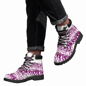 Men Calligraphic Landscape 004 Mid Top Boots