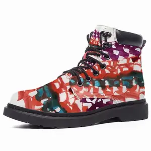 Men Calligraphic Landscape 010 Mid Top Boots