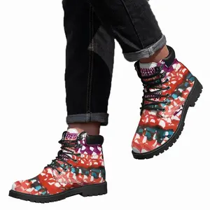 Men Calligraphic Landscape 010 Mid Top Boots