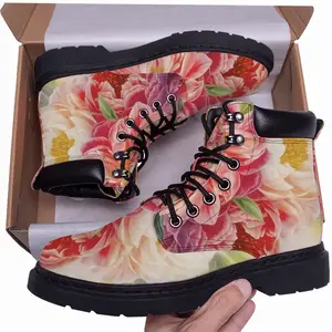 Men Peonies Mood Mid Top Boots