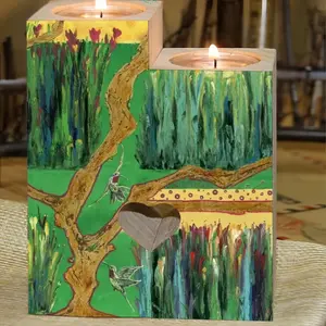 Hummingbird’S Paradise Candle Holder