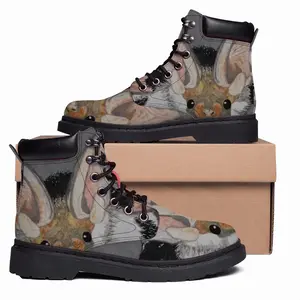 Men Batman - Watercolor Gray Mouse Animals Poster Mid Top Boots