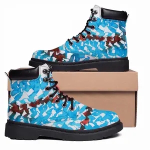 Men Calligraphic Landscape 012 Mid Top Boots