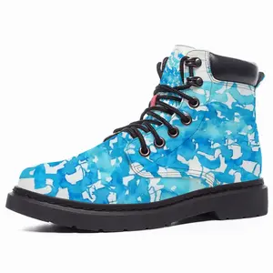 Men Calligraphic Landscape 008 Mid Top Boots