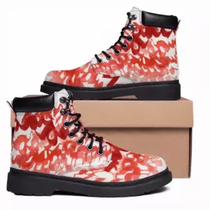 Men Calligraphic Landscape 001 Mid Top Boots