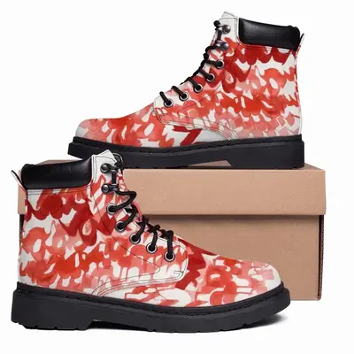 Men Calligraphic Landscape 001 Mid Top Boots