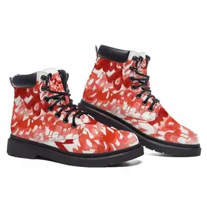 Men Calligraphic Landscape 001 Mid Top Boots