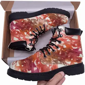 Men Calligraphic Landscape 011 Mid Top Boots