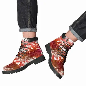 Men Calligraphic Landscape 011 Mid Top Boots