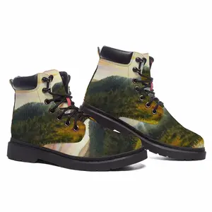 Men Field Of Poppies Mid Top Boots