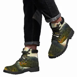 Men Field Of Poppies Mid Top Boots