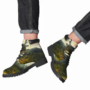 Men Field Of Poppies Mid Top Boots