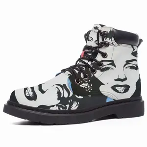 Men Marilyn Monroe - Girl Women Blonde Fashion Art Poster Mid Top Boots