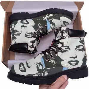 Men Marilyn Monroe - Girl Women Blonde Fashion Art Poster Mid Top Boots