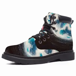 Men Blue Moon Street Art Sky Interior Design Ideas Decor Mid Top Boots