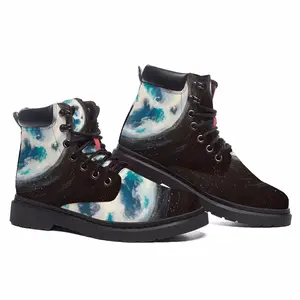 Men Blue Moon Street Art Sky Interior Design Ideas Decor Mid Top Boots