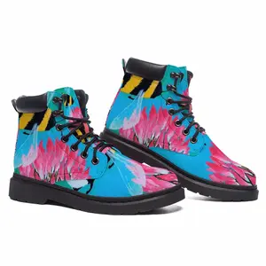 Men Flights Of The Bumblebee Animals Insects Clever Botanical Garden Flora Mid Top Boots