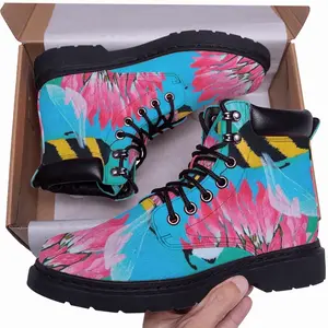 Men Flights Of The Bumblebee Animals Insects Clever Botanical Garden Flora Mid Top Boots