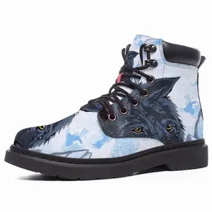 Men Wolf - Animals Wild Collage Design Decor Ideas Interior Mid Top Boots