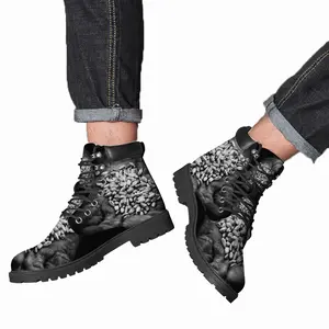 Men Body Odor Mid Top Boots