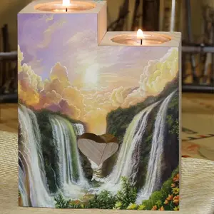 Among The Waterfalls Candle Holder