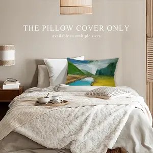 Beauty Of Lake Polyester Pillow (Rectangle, Multi-Size)