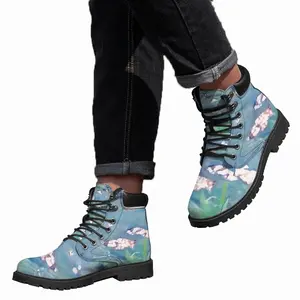 Men Transparent Mid Top Boots