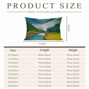 Beauty Of Lake Polyester Pillow (Rectangle, Multi-Size)