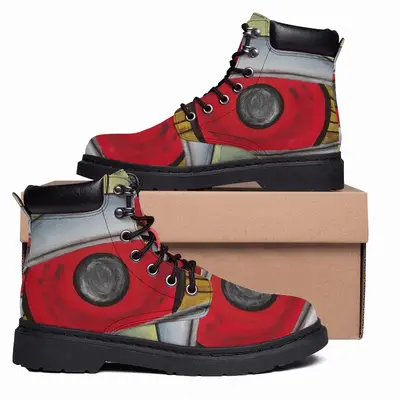 Men Red Eye Mid Top Boots