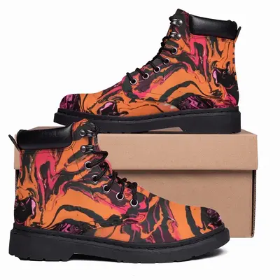 Men Tiger Tail Mid Top Boots