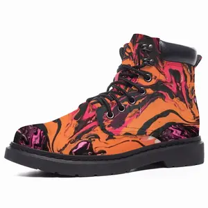 Men Tiger Tail Mid Top Boots