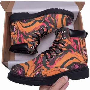 Men Tiger Tail Mid Top Boots