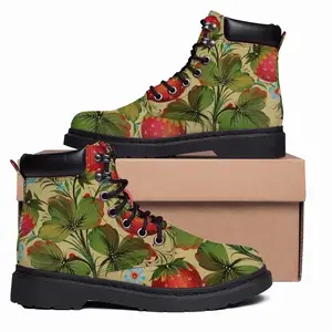 Men Strawberries Mid Top Boots