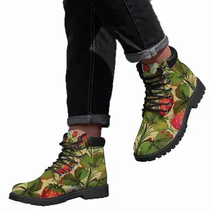 Men Strawberries Mid Top Boots