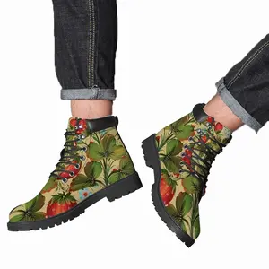 Men Strawberries Mid Top Boots