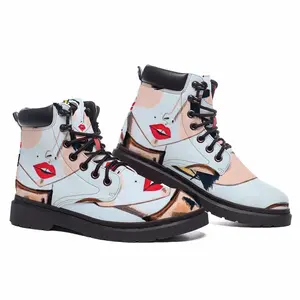 Men Fashion Girl - Watercolor Markers Fashion Girl Style Fashion Girl Blogger Influencer Mid Top Boots