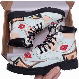 Men Fashion Girl - Watercolor Markers Fashion Girl Style Fashion Girl Blogger Influencer Mid Top Boots