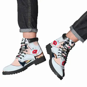 Men Fashion Girl - Watercolor Markers Fashion Girl Style Fashion Girl Blogger Influencer Mid Top Boots