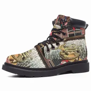 Men Rockefeller Center New York City Mid Top Boots