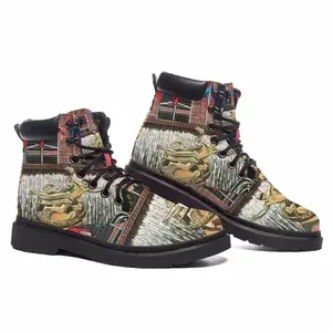 Men Rockefeller Center New York City Mid Top Boots