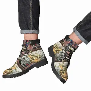 Men Rockefeller Center New York City Mid Top Boots