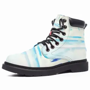 Men Blue House Mid Top Boots