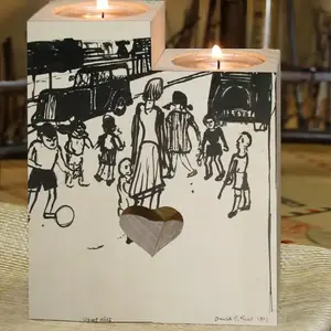 Street Kids Candle Holder