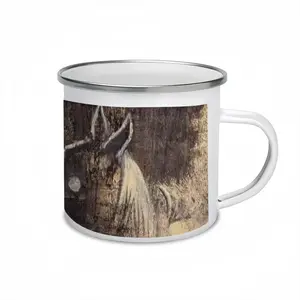 Golden Knight Crust At Sunset Enamel Mug